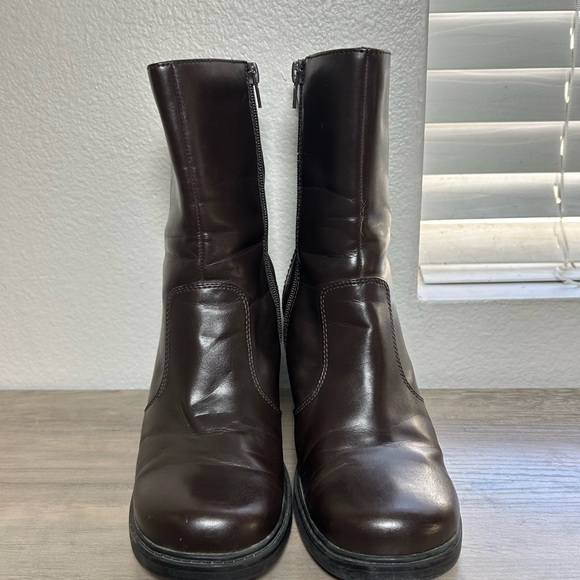 Vintage 90s Y2K 00s Mudd Brown Chunky Platform Bratz Booties Ankle Boots 9 - Picture 2 of 8